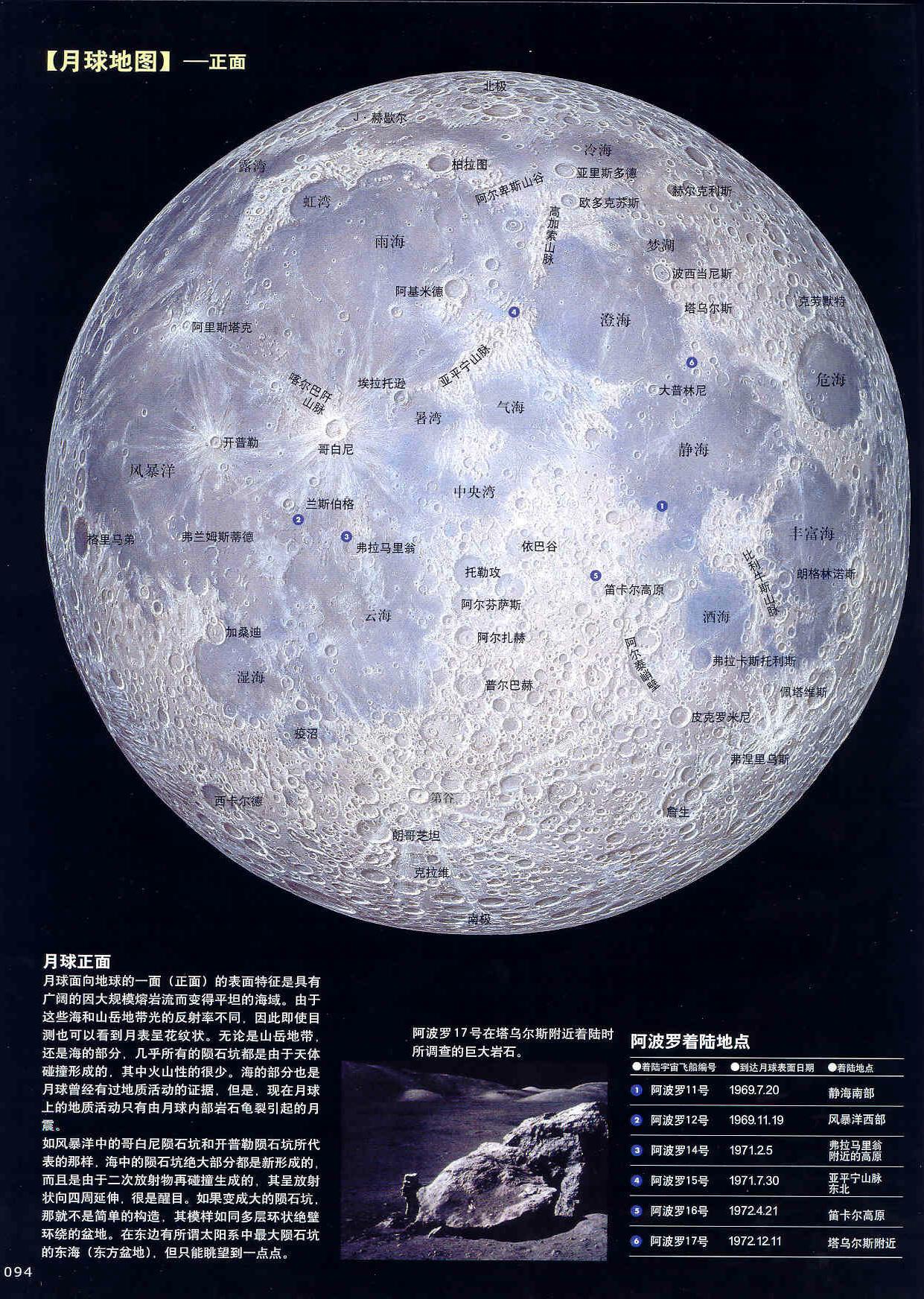 月面地图 常用数据 天狼星天文网dogstar Net