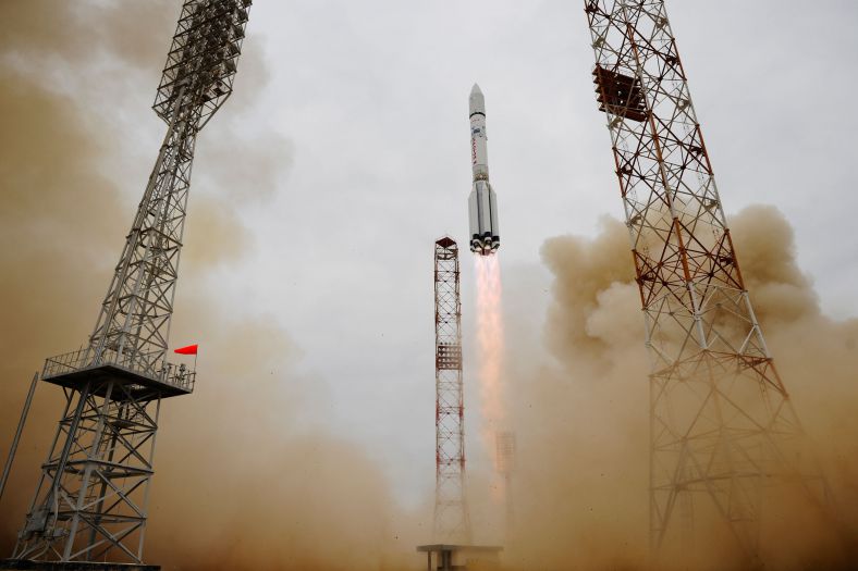北京时间3月14日17：31分，火星探测项目ExoMars的追踪气体轨道器（TGO）发射升空