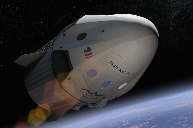 SpaceX的“龙”飞船概念图
