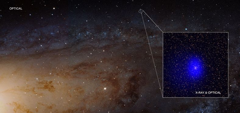 钱德拉望远镜在仙女星系中发现的X射线源