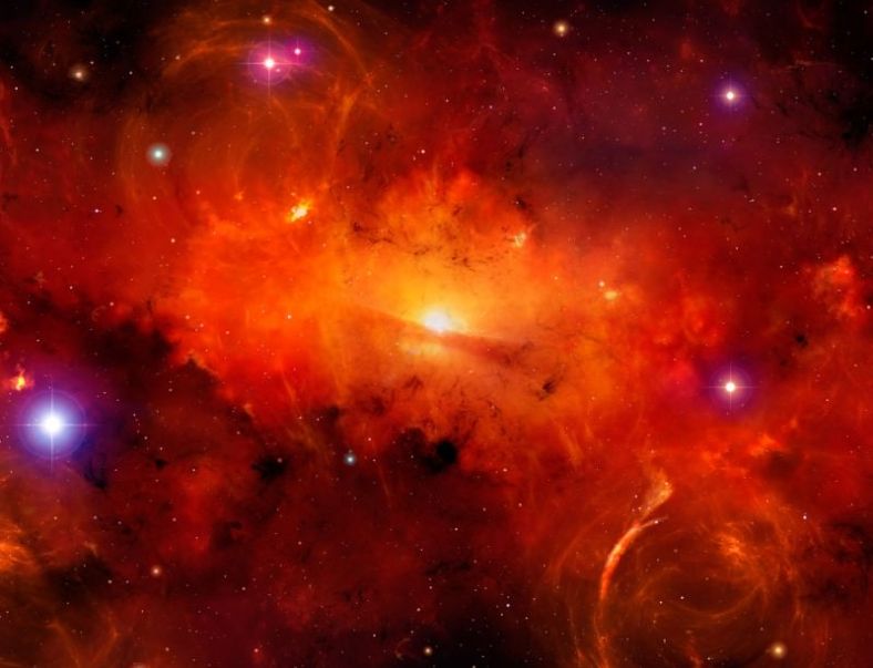 超大质量黑洞射手座A*的想象图 