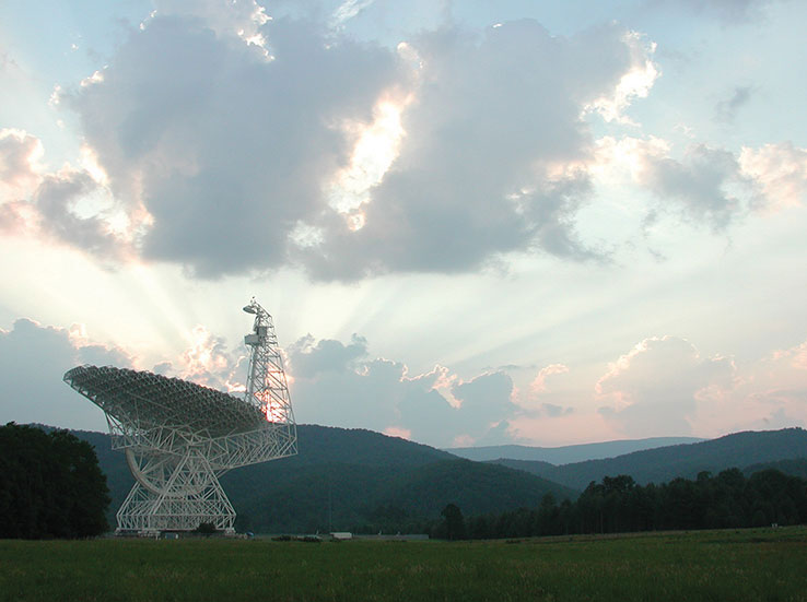 美国西弗吉尼亚州的绿岸望远镜