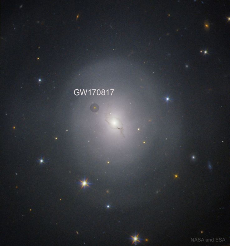 GW170817引力波事件所在的宿主星系NGC 4993 