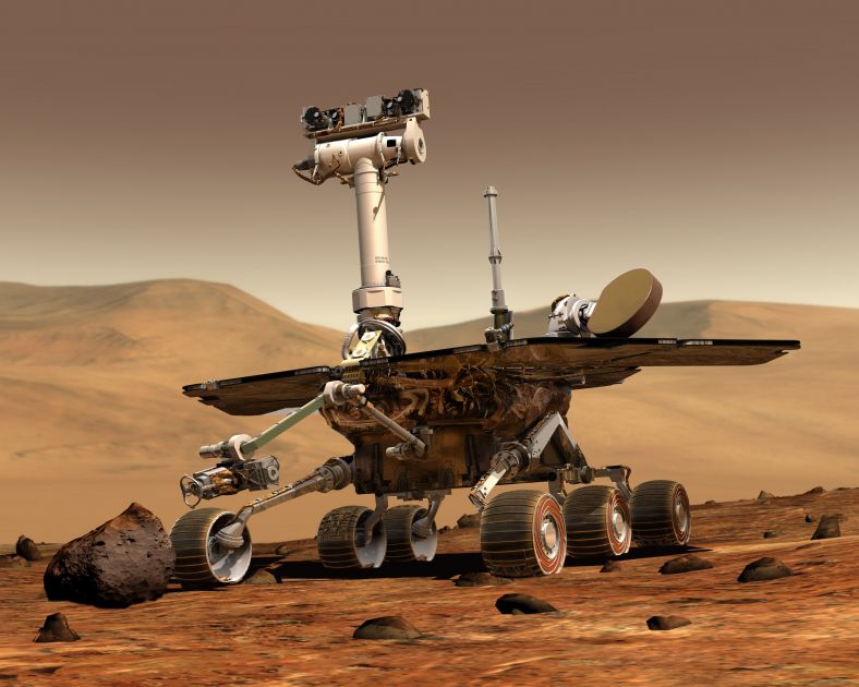 机遇号火星车，它于2004年与勇气号一道在火星分别成功着陆