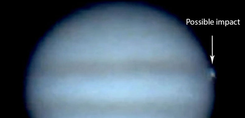 视频：木星遭外来天体撞击 多地拍到撞击闪光