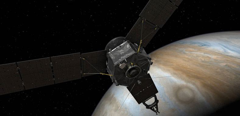 历经近５年飞行 朱诺号探测器成功入轨木星