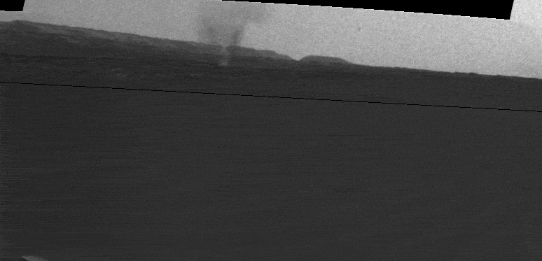 视频：好奇号拍到多个火星尘卷风