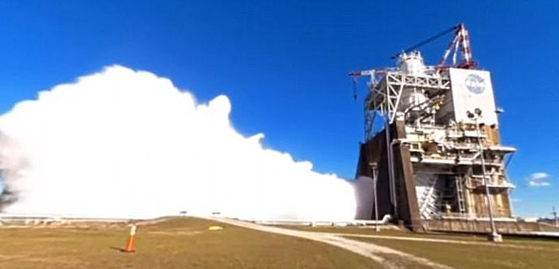 360°全景：NASA测试未来载人登火星的火箭发动机