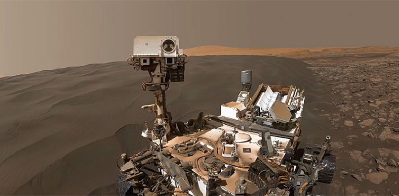 好奇号着陆火星五年: 爬了16公里发回20万张图片, 以及自拍