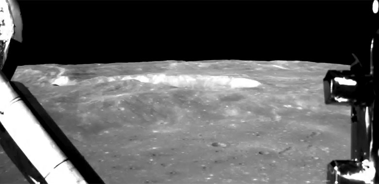视频：嫦娥四号探测器着陆月背实拍