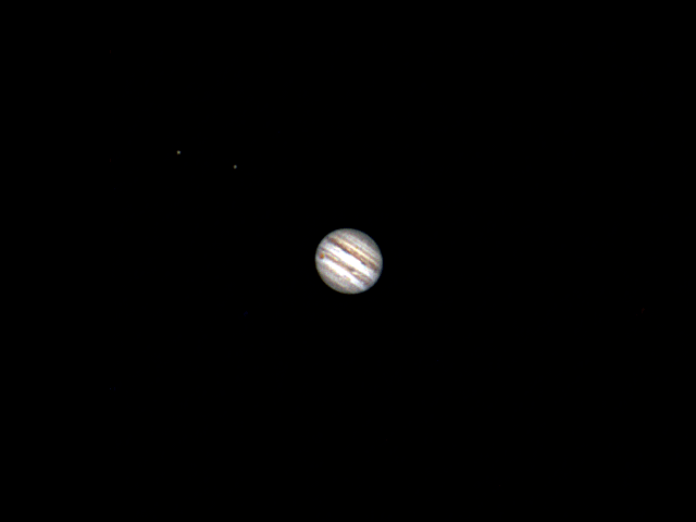 80mm口径望远镜下的木星大红斑