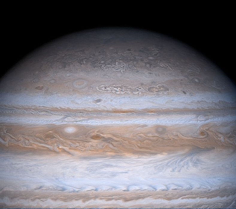 卡西尼号所拍摄的木星云层