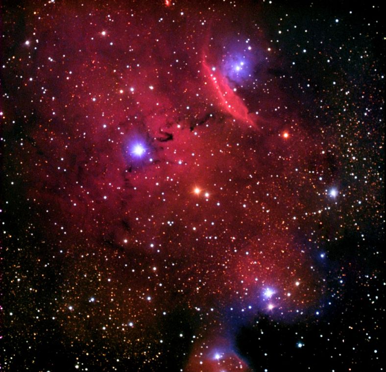 NGC6559中的发射与反射