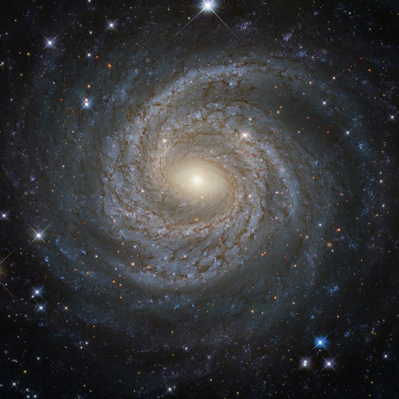 星系NGC 6814：太空中的漩涡“雪花”
