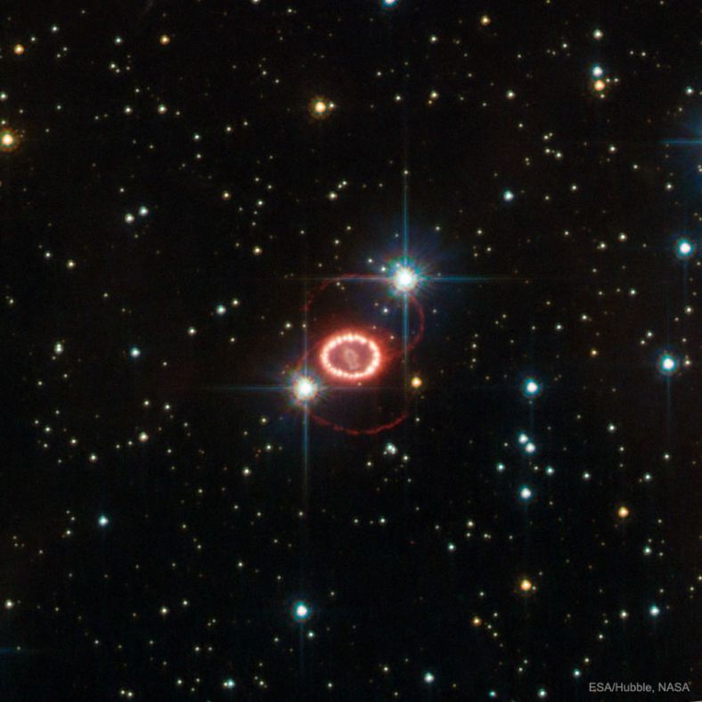 超新星1987A的神秘光环  