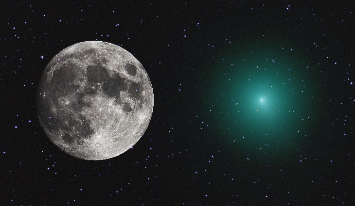 46P彗星视直径已和满月相当