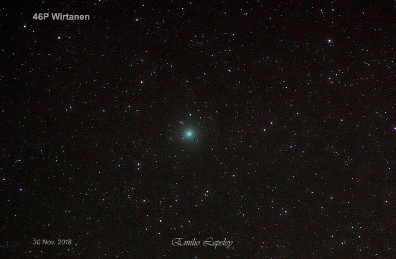 智利上空的46P彗星