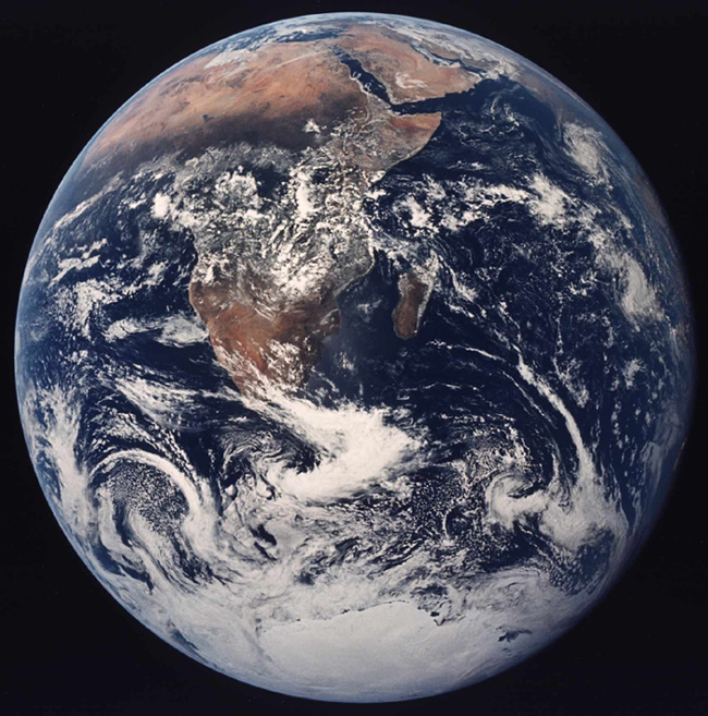 "阿波罗"17号拍摄的地球照片